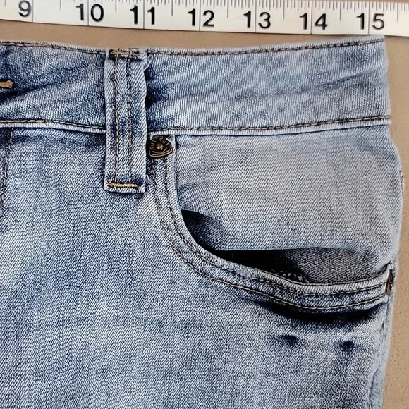 Kut from the Kloth Distressed BARDOT Crop Skinny Boyfriend Jeans Size 4 EUC - Picture 10 of 16